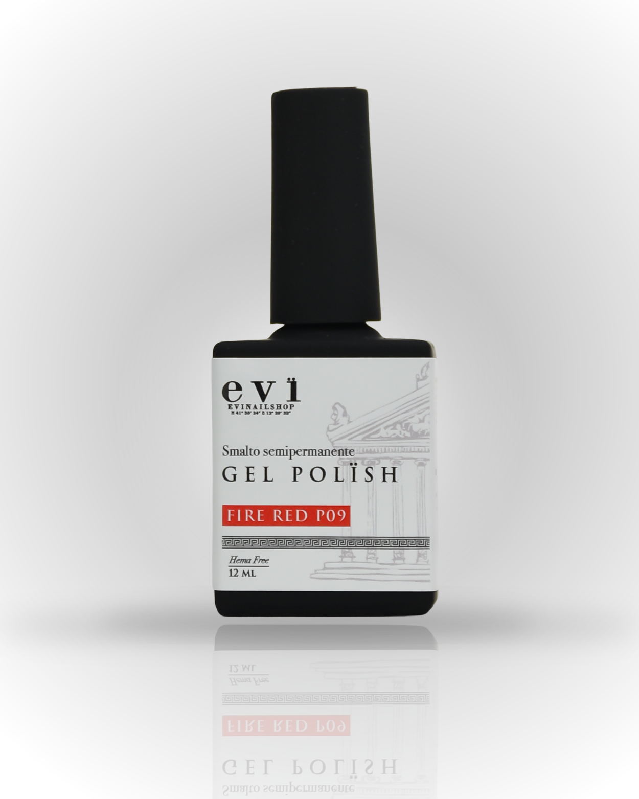 Gel Polish P09 FIRE RED